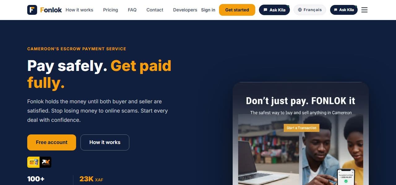 Fonlok escrow payment service home page